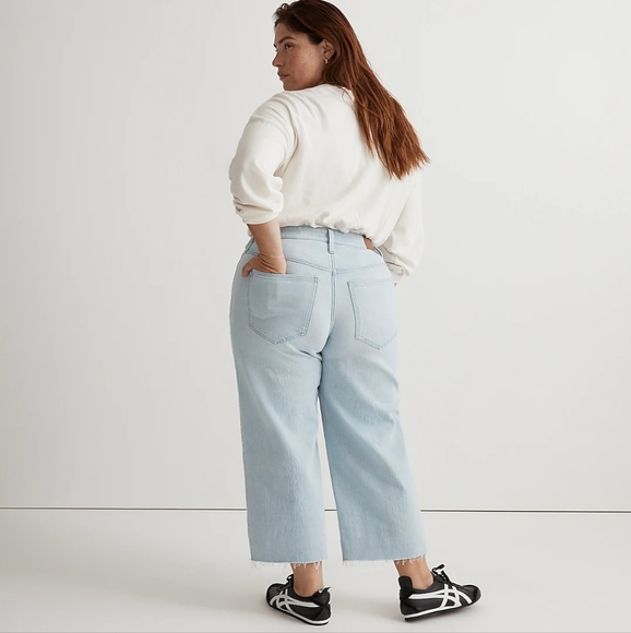 Madewell Perfect Vintage Wide-Leg Crop Jean W33 NWT - Picture 2 of 7
